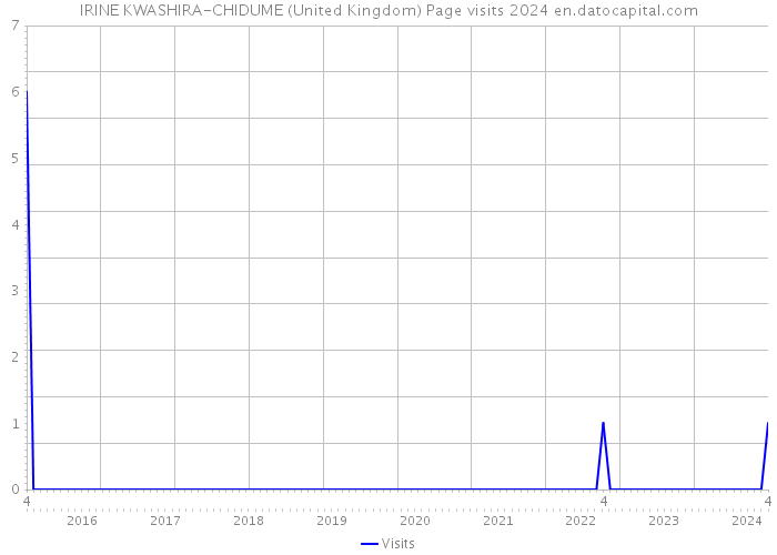 IRINE KWASHIRA-CHIDUME (United Kingdom) Page visits 2024 