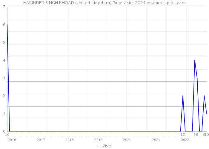 HARINDER SINGH RHOAD (United Kingdom) Page visits 2024 