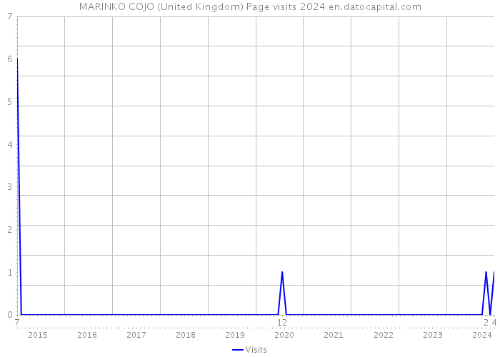 MARINKO COJO (United Kingdom) Page visits 2024 