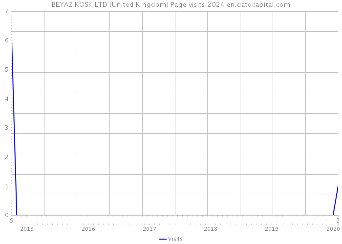 BEYAZ KOSK LTD (United Kingdom) Page visits 2024 