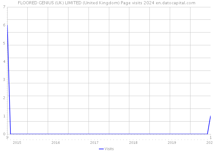 FLOORED GENIUS (UK) LIMITED (United Kingdom) Page visits 2024 