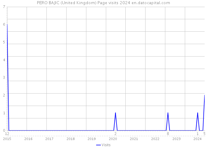 PERO BAJIC (United Kingdom) Page visits 2024 