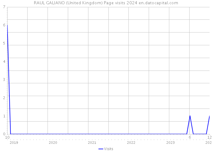 RAUL GALIANO (United Kingdom) Page visits 2024 
