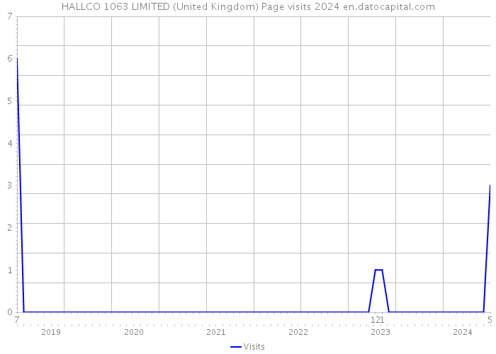 HALLCO 1063 LIMITED (United Kingdom) Page visits 2024 
