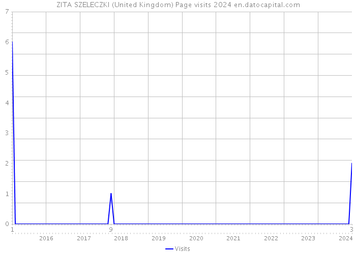 ZITA SZELECZKI (United Kingdom) Page visits 2024 