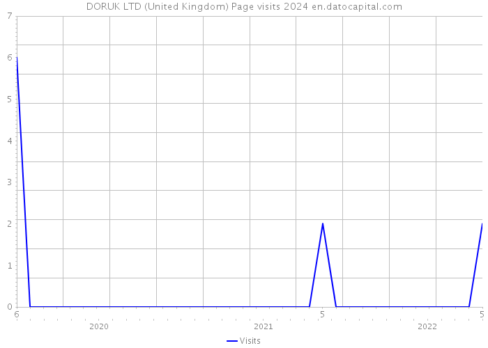 DORUK LTD (United Kingdom) Page visits 2024 