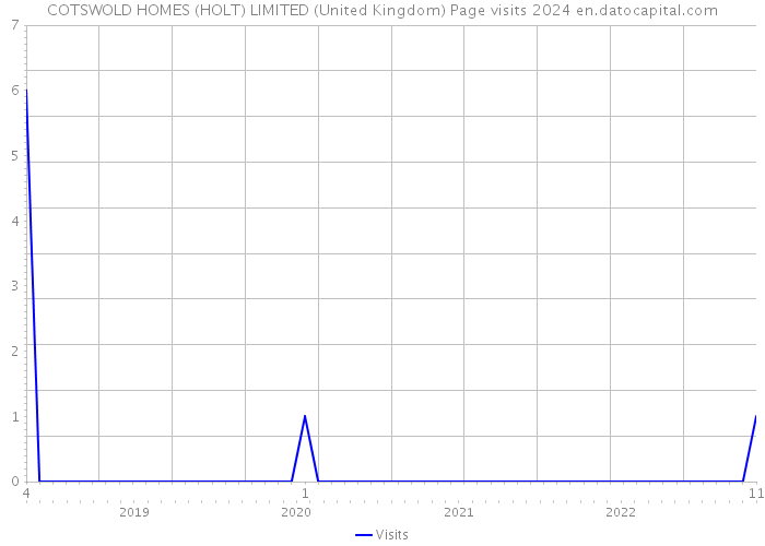 COTSWOLD HOMES (HOLT) LIMITED (United Kingdom) Page visits 2024 