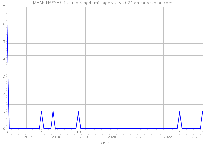 JAFAR NASSERI (United Kingdom) Page visits 2024 