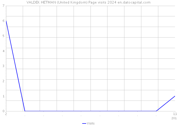 VALDEK HETMAN (United Kingdom) Page visits 2024 
