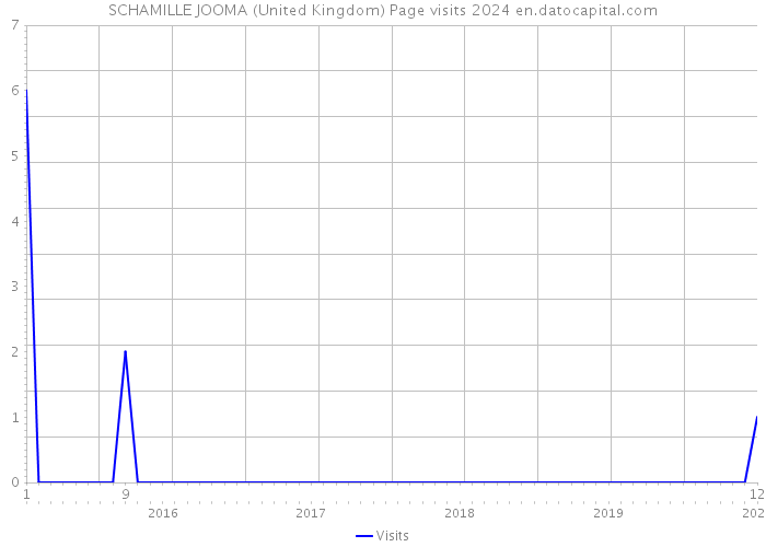 SCHAMILLE JOOMA (United Kingdom) Page visits 2024 