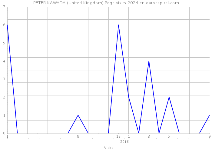 PETER KAWADA (United Kingdom) Page visits 2024 