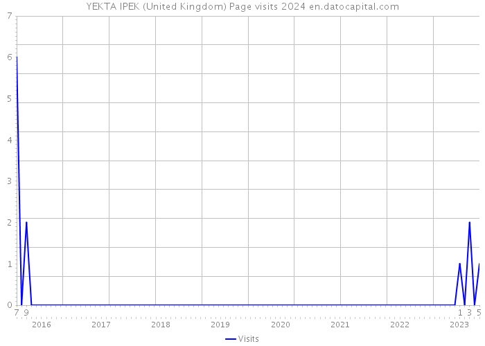 YEKTA IPEK (United Kingdom) Page visits 2024 