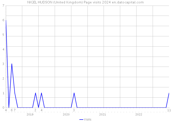 NIGEL HUDSON (United Kingdom) Page visits 2024 