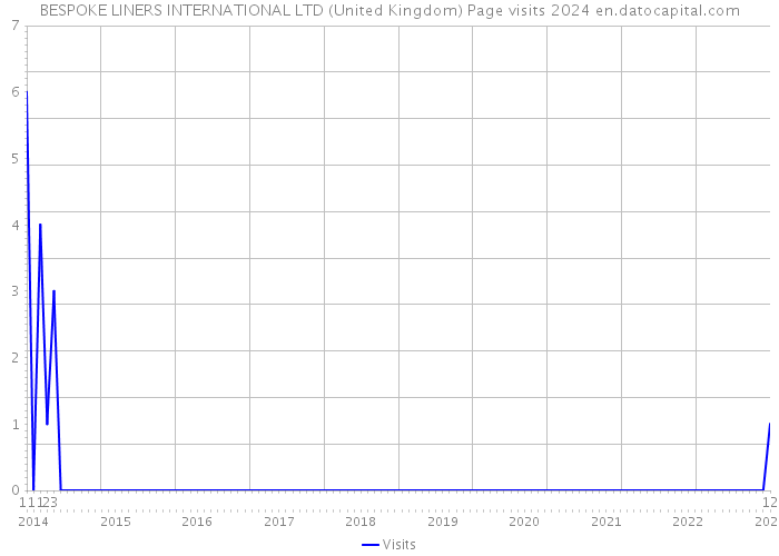 BESPOKE LINERS INTERNATIONAL LTD (United Kingdom) Page visits 2024 
