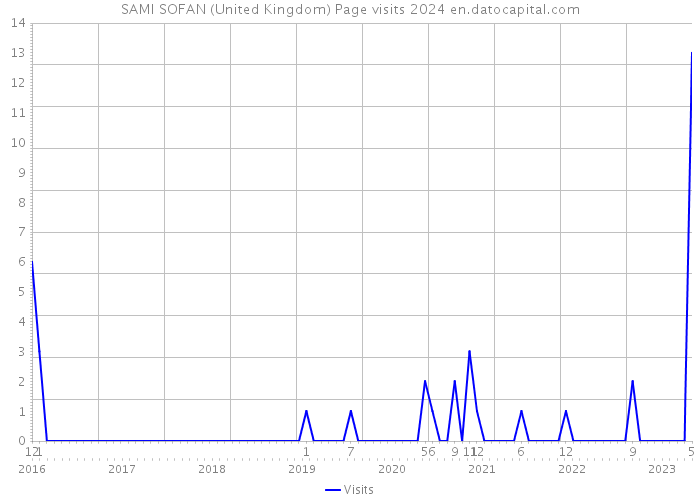 SAMI SOFAN (United Kingdom) Page visits 2024 