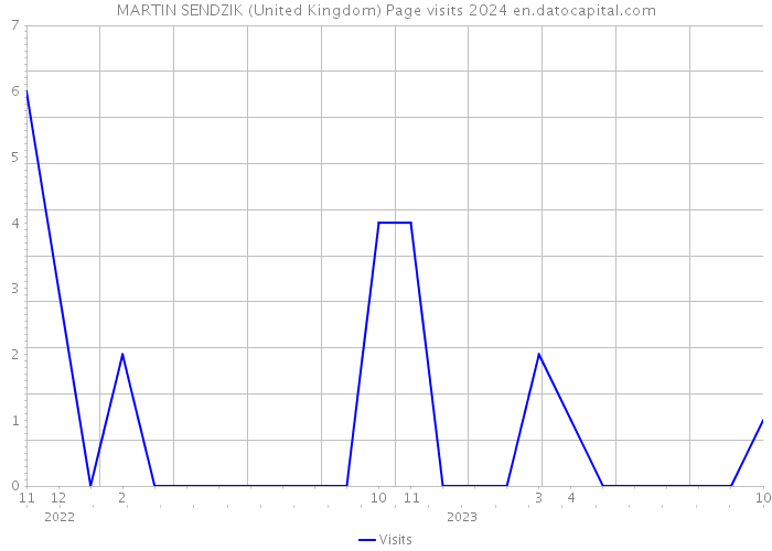 MARTIN SENDZIK (United Kingdom) Page visits 2024 