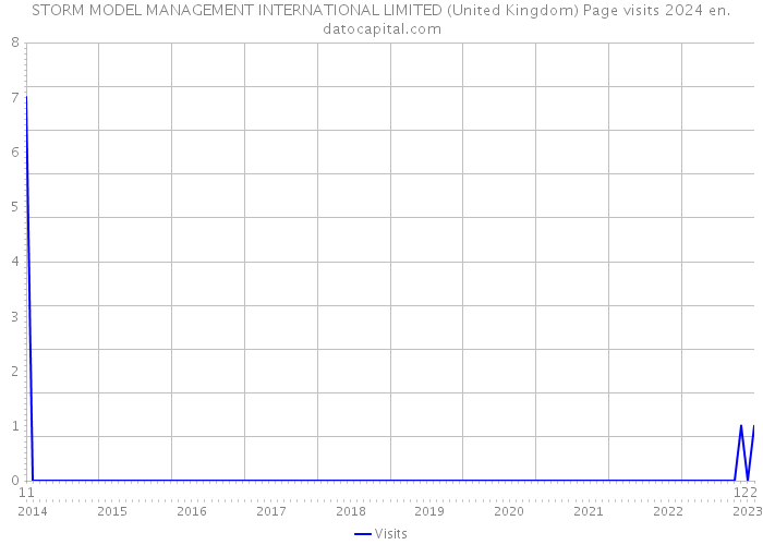STORM MODEL MANAGEMENT INTERNATIONAL LIMITED (United Kingdom) Page visits 2024 