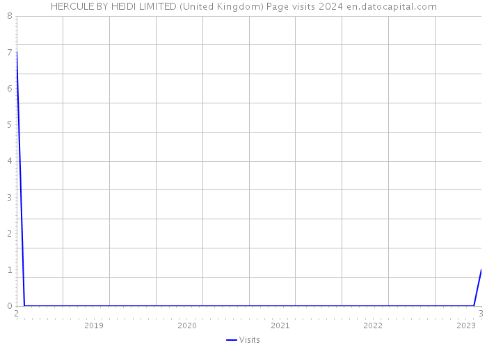 HERCULE BY HEIDI LIMITED (United Kingdom) Page visits 2024 