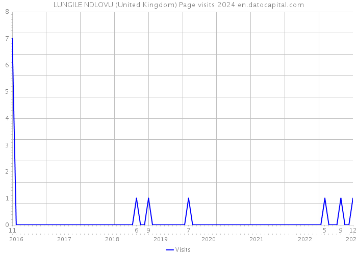 LUNGILE NDLOVU (United Kingdom) Page visits 2024 