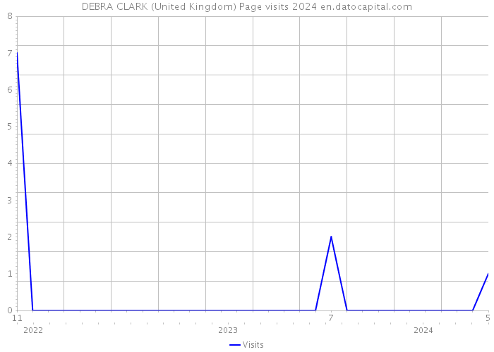 DEBRA CLARK (United Kingdom) Page visits 2024 