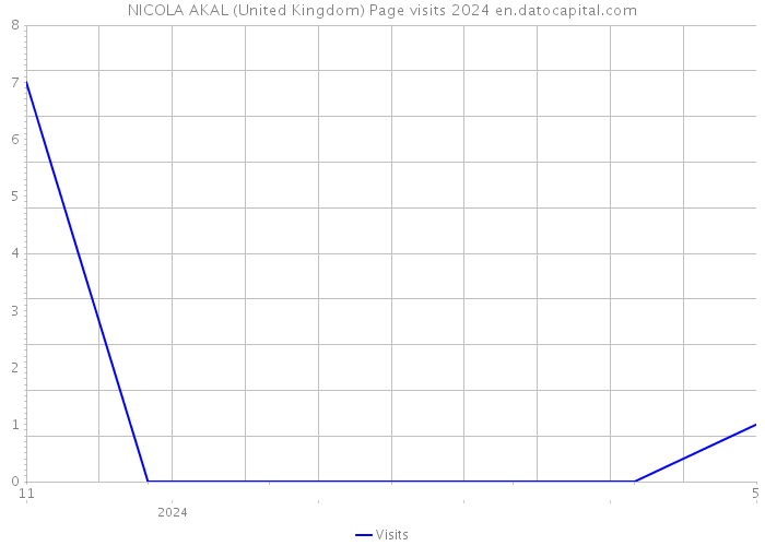 NICOLA AKAL (United Kingdom) Page visits 2024 