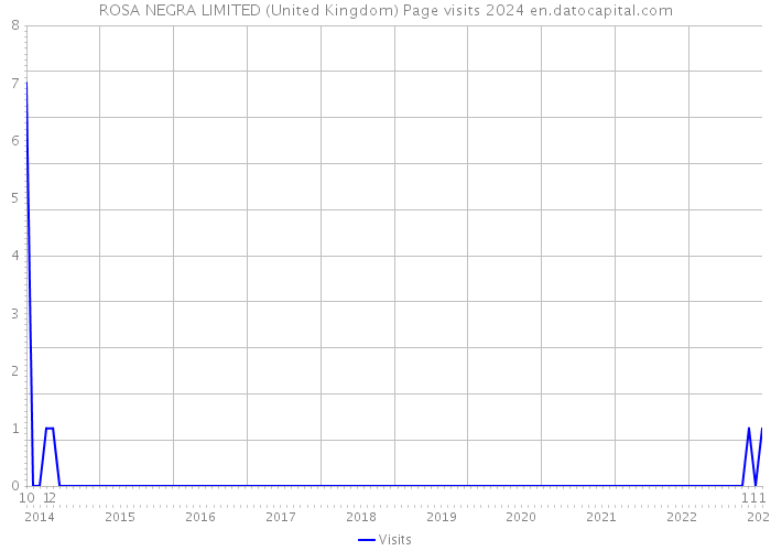 ROSA NEGRA LIMITED (United Kingdom) Page visits 2024 