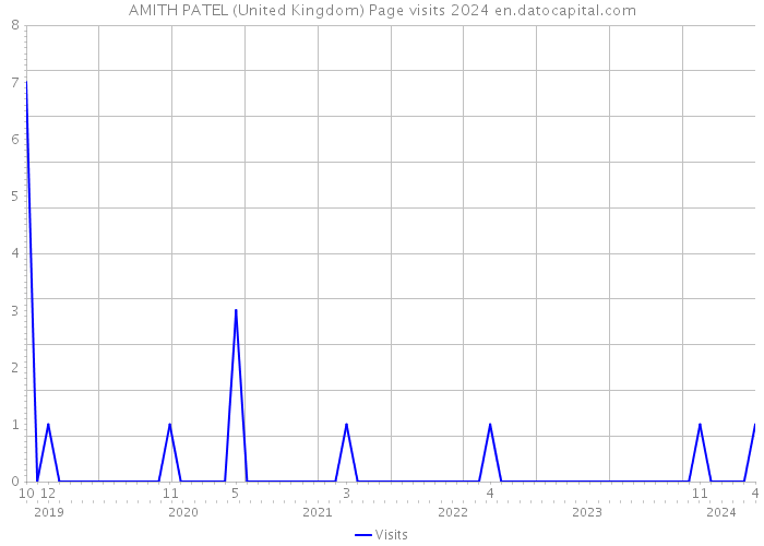 AMITH PATEL (United Kingdom) Page visits 2024 