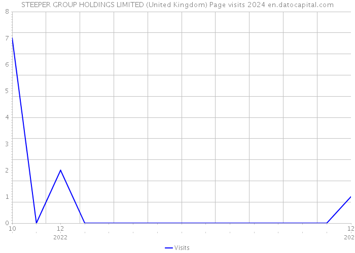 STEEPER GROUP HOLDINGS LIMITED (United Kingdom) Page visits 2024 