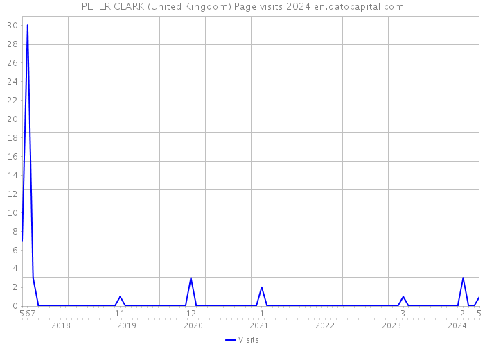 PETER CLARK (United Kingdom) Page visits 2024 