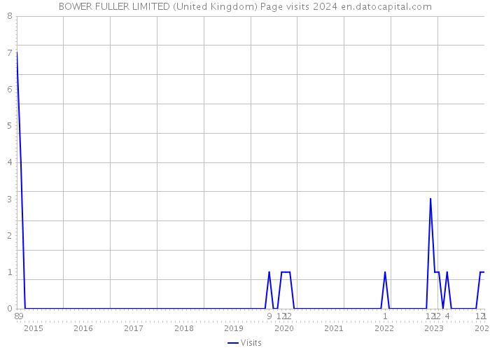 BOWER FULLER LIMITED (United Kingdom) Page visits 2024 