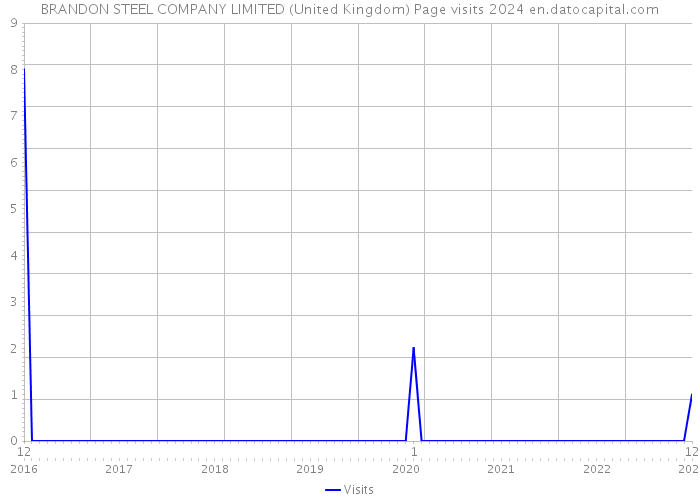 BRANDON STEEL COMPANY LIMITED (United Kingdom) Page visits 2024 