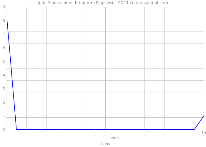 Julio Shah (United Kingdom) Page visits 2024 