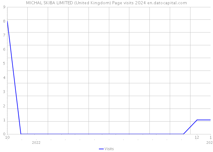 MICHAL SKIBA LIMITED (United Kingdom) Page visits 2024 