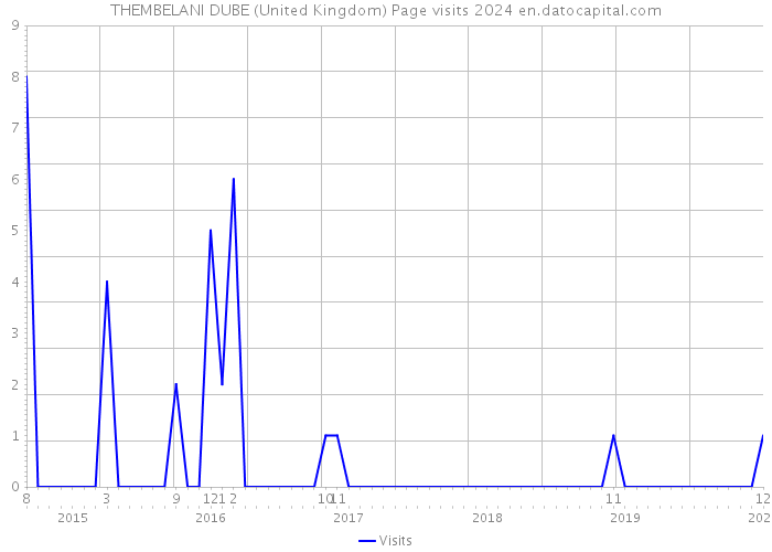 THEMBELANI DUBE (United Kingdom) Page visits 2024 