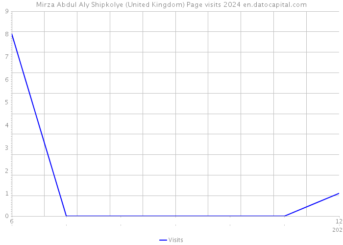 Mirza Abdul Aly Shipkolye (United Kingdom) Page visits 2024 