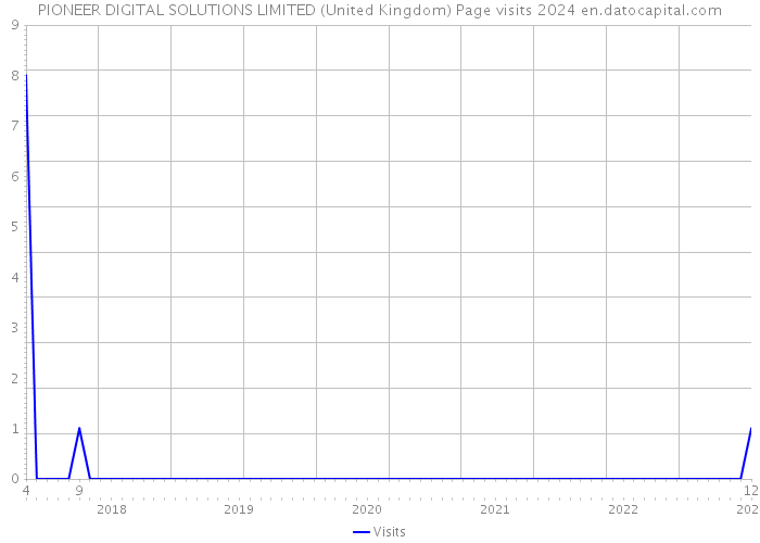PIONEER DIGITAL SOLUTIONS LIMITED (United Kingdom) Page visits 2024 