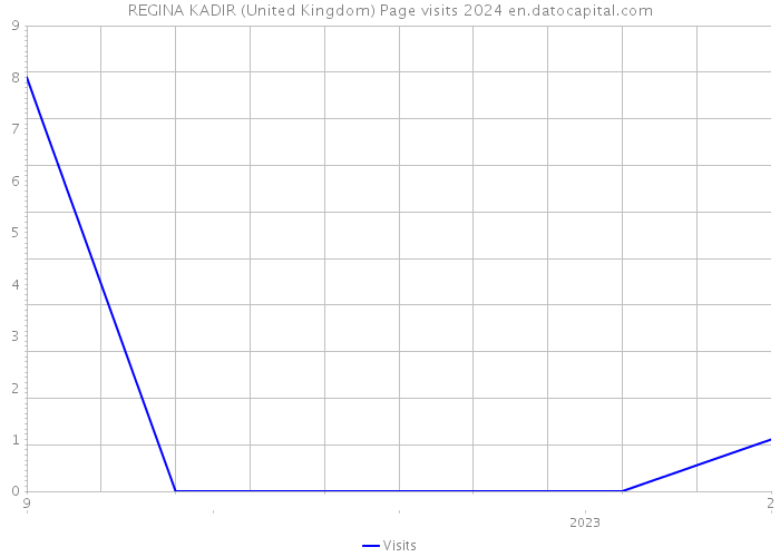REGINA KADIR (United Kingdom) Page visits 2024 
