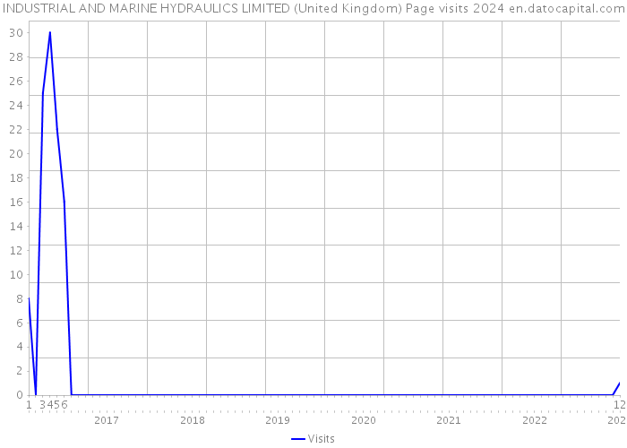 INDUSTRIAL AND MARINE HYDRAULICS LIMITED (United Kingdom) Page visits 2024 