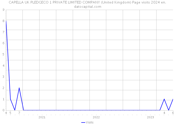CAPELLA UK PLEDGECO 1 PRIVATE LIMITED COMPANY (United Kingdom) Page visits 2024 