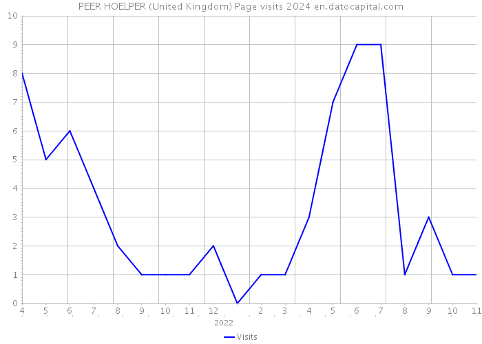 PEER HOELPER (United Kingdom) Page visits 2024 