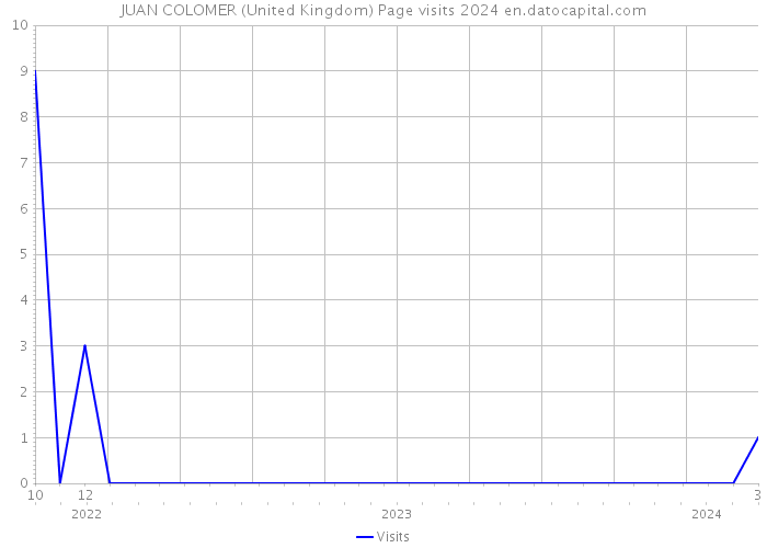 JUAN COLOMER (United Kingdom) Page visits 2024 