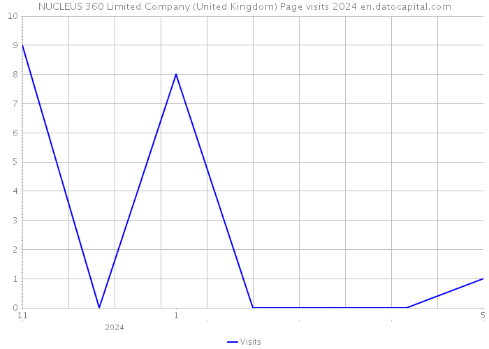 NUCLEUS 360 Limited Company (United Kingdom) Page visits 2024 