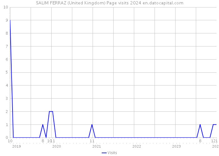 SALIM FERRAZ (United Kingdom) Page visits 2024 