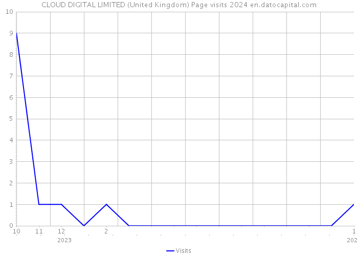 CLOUD DIGITAL LIMITED (United Kingdom) Page visits 2024 