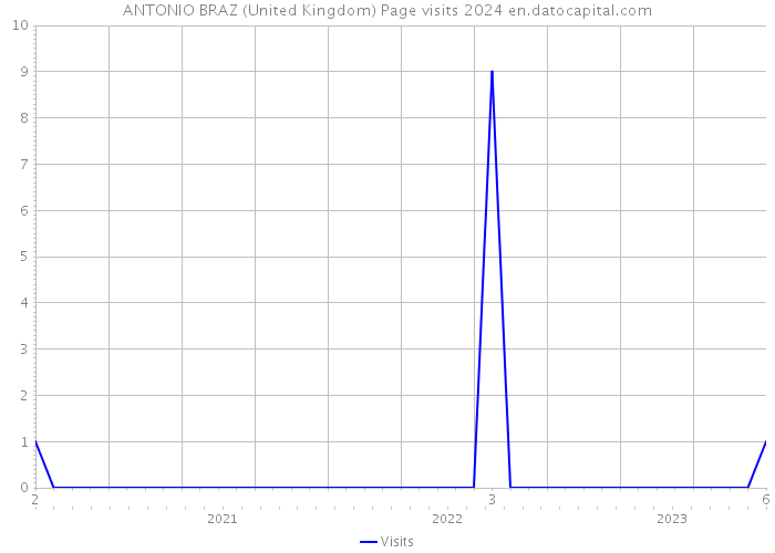 ANTONIO BRAZ (United Kingdom) Page visits 2024 
