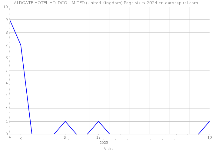 ALDGATE HOTEL HOLDCO LIMITED (United Kingdom) Page visits 2024 