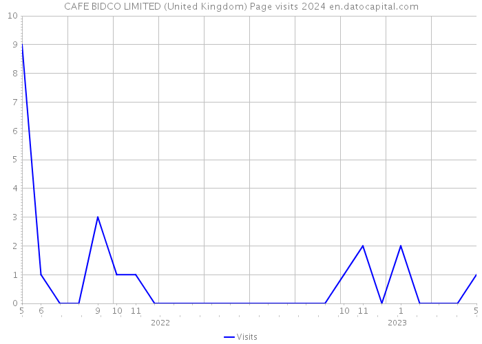 CAFE BIDCO LIMITED (United Kingdom) Page visits 2024 