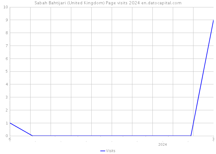 Sabah Bahtijari (United Kingdom) Page visits 2024 