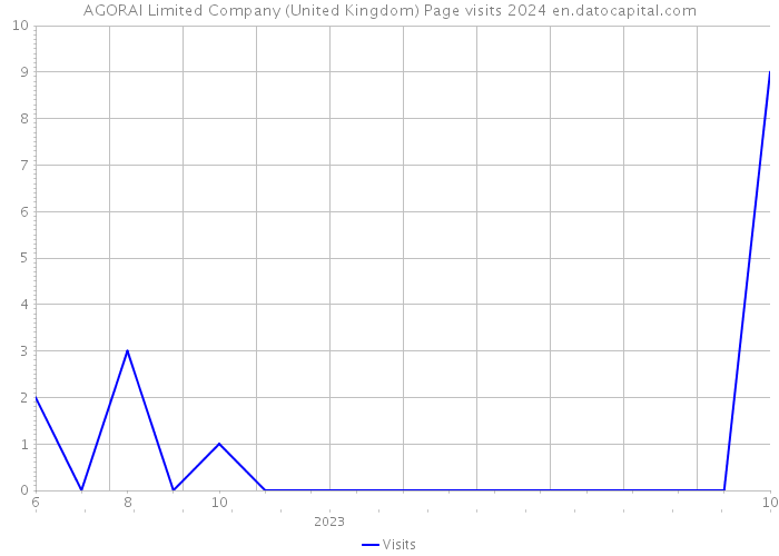 AGORAI Limited Company (United Kingdom) Page visits 2024 