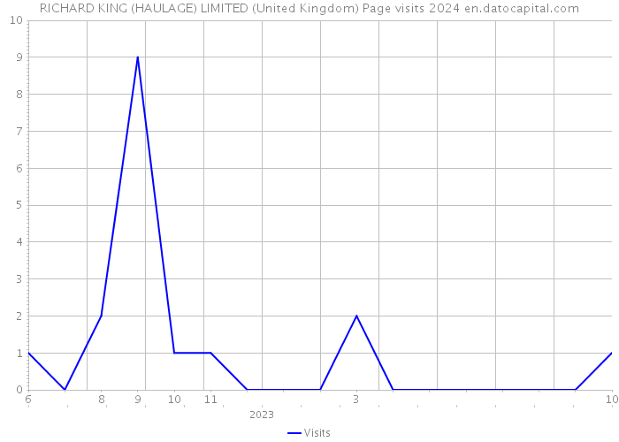 RICHARD KING (HAULAGE) LIMITED (United Kingdom) Page visits 2024 